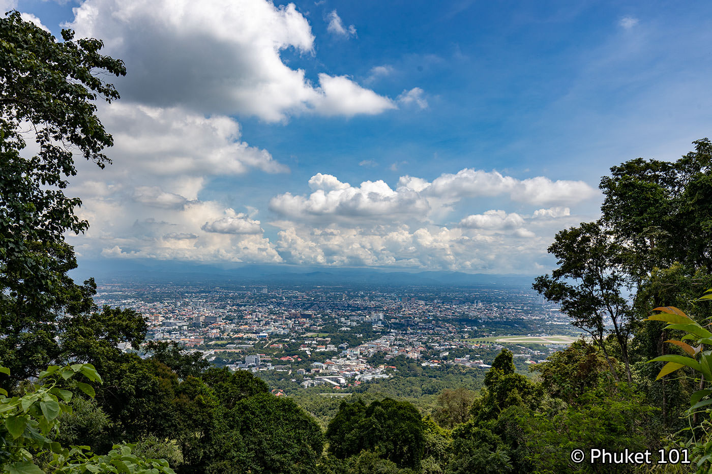 Doi Suthep Panoramic View over Chiang Mai