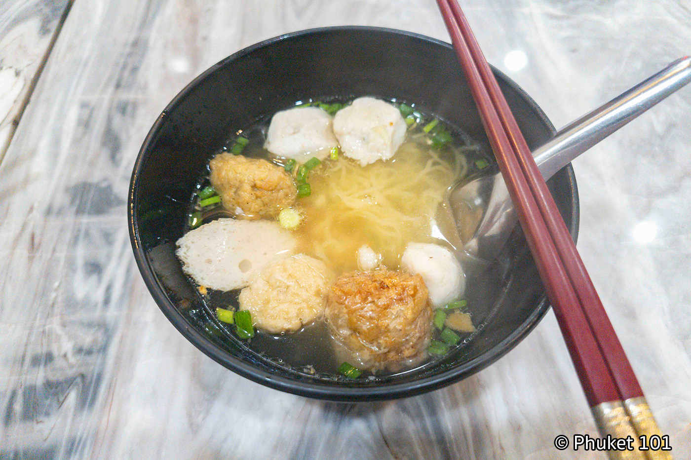 Yoo Fishball Noodle in Bangkok Chinatown