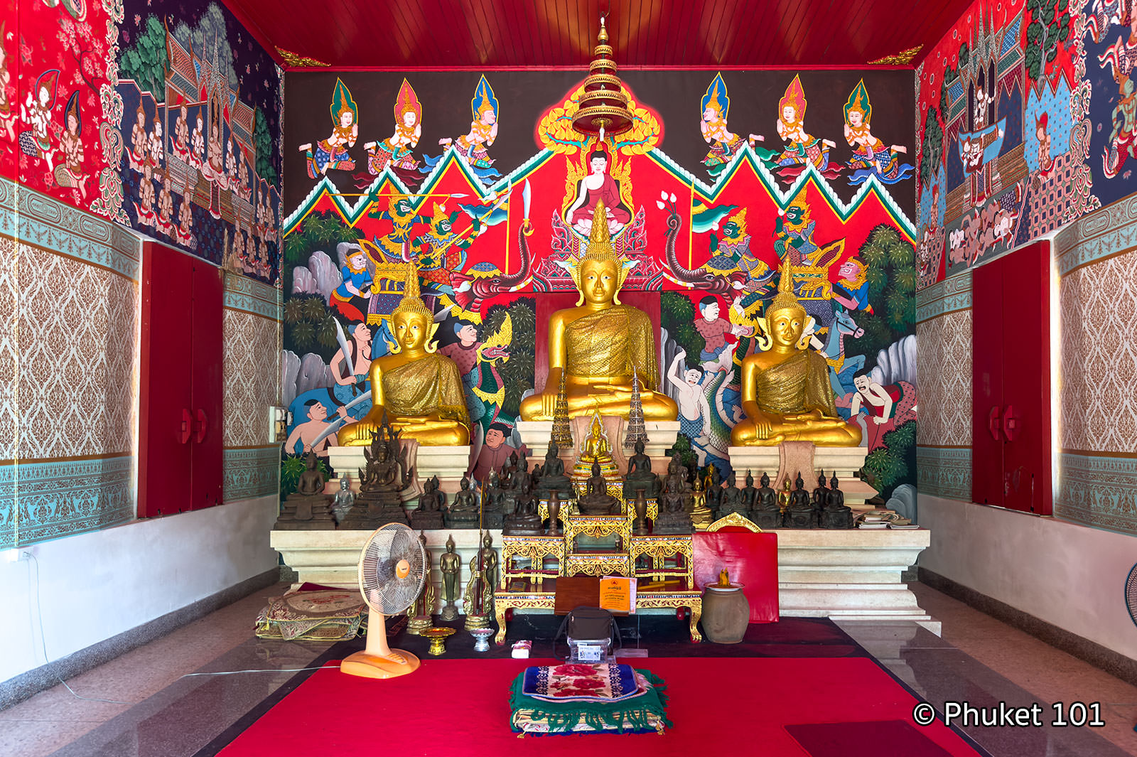 Wat Sophon Wanaram near Bang Pae waterfalls in Phuket