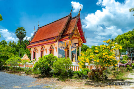 Wat Sophon Wanaram near Bang Pae waterfalls in Phuket
