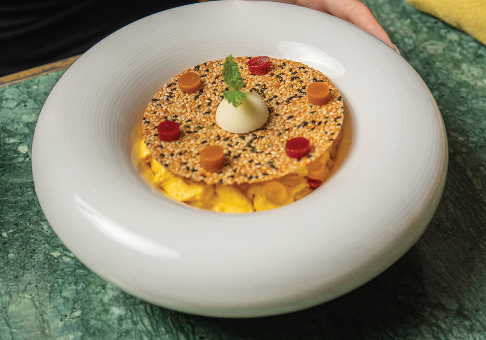 Tambu Thandai Crème Brulee