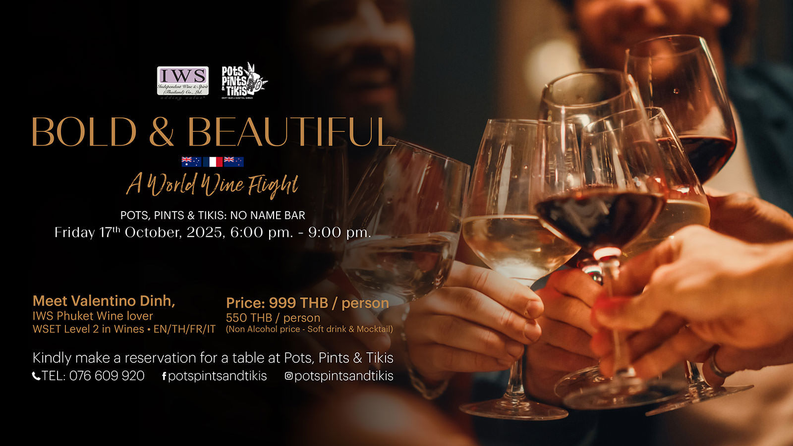 Bold & Beautiful – A World Wine Flight at Hotel Indigo Phuket Patong