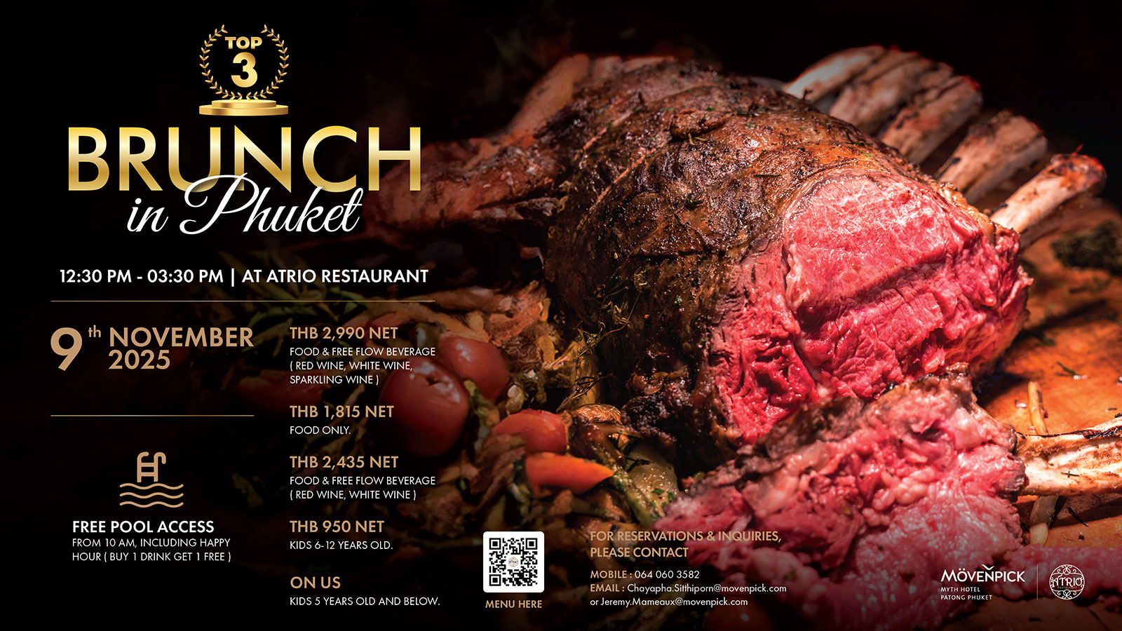 Myth's Brunch Buffet at Mövenpick Myth Hotel Patong Phuket 2025