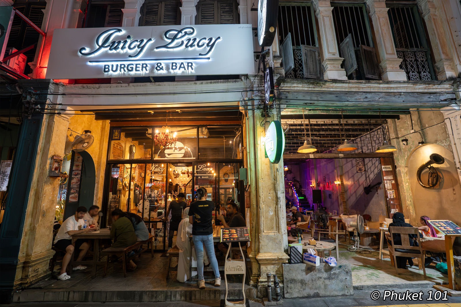 Juicy Lucy Burger and Bar on Yaowarat Road in Phuket Old Town