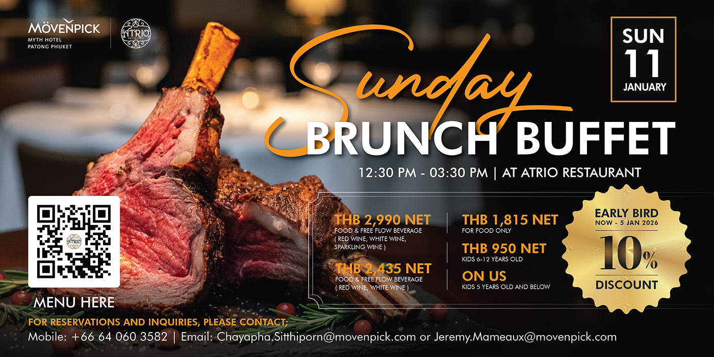 Myth's Brunch Buffet at Mövenpick Myth Hotel Patong Phuket 2026