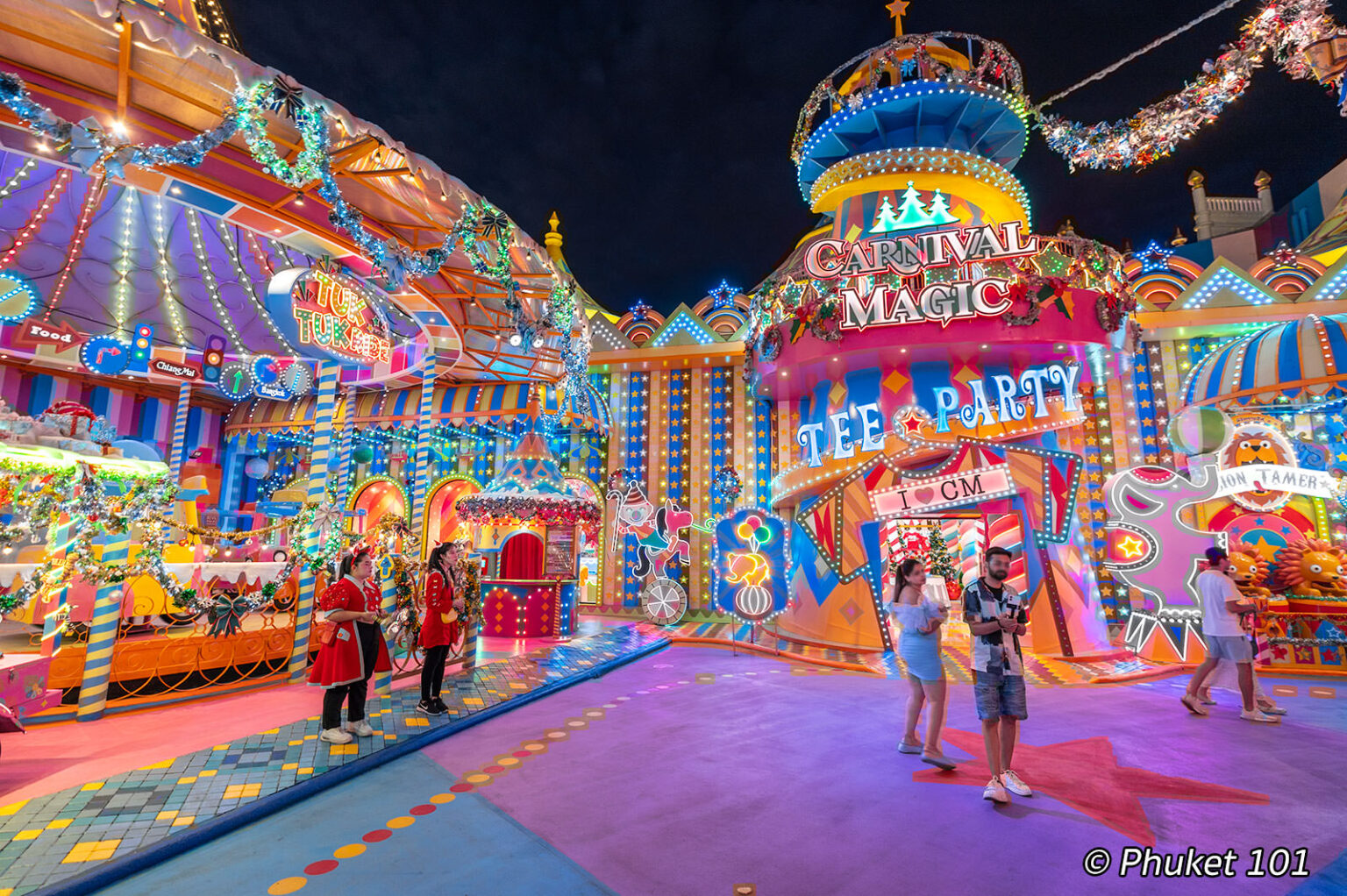Carnival Magic Phuket A Family Night Theme Park In Kamala