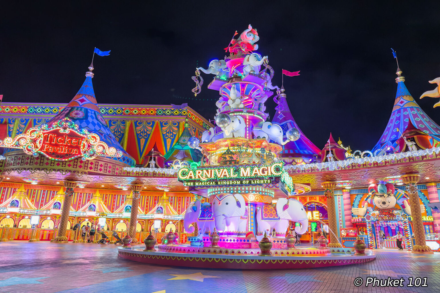 Carnival Magic Phuket A Family Night Theme Park In Kamala