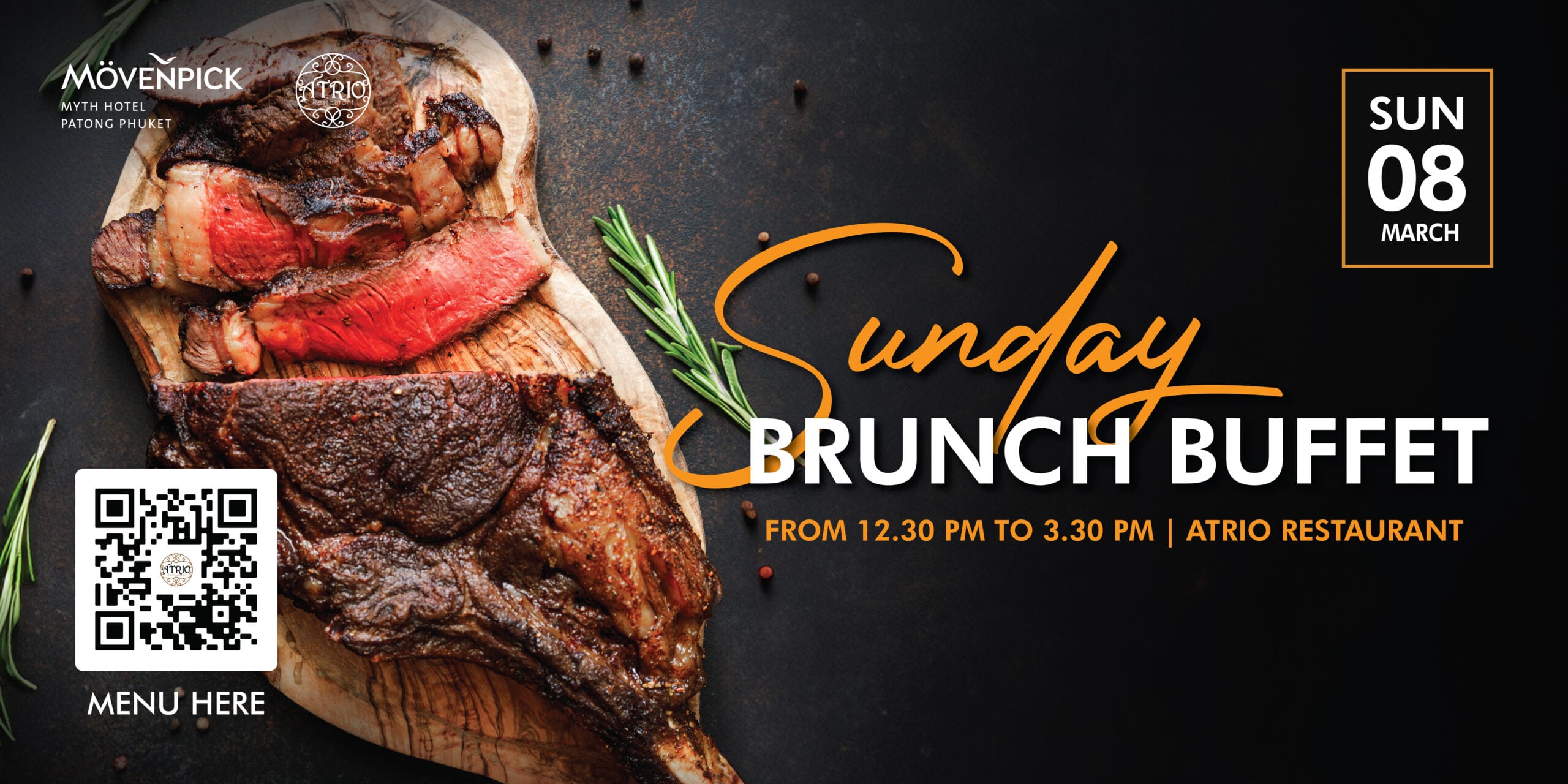 Brunch buffet de Myth en el Mövenpick Myth Hotel Patong Phuket 2026