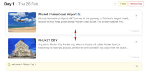 Phuket Trip Planner Help