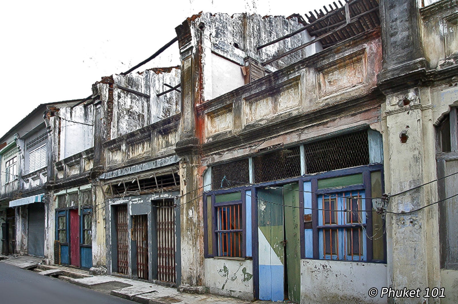 Soi Romanee in Phuket Town, 30 years ago