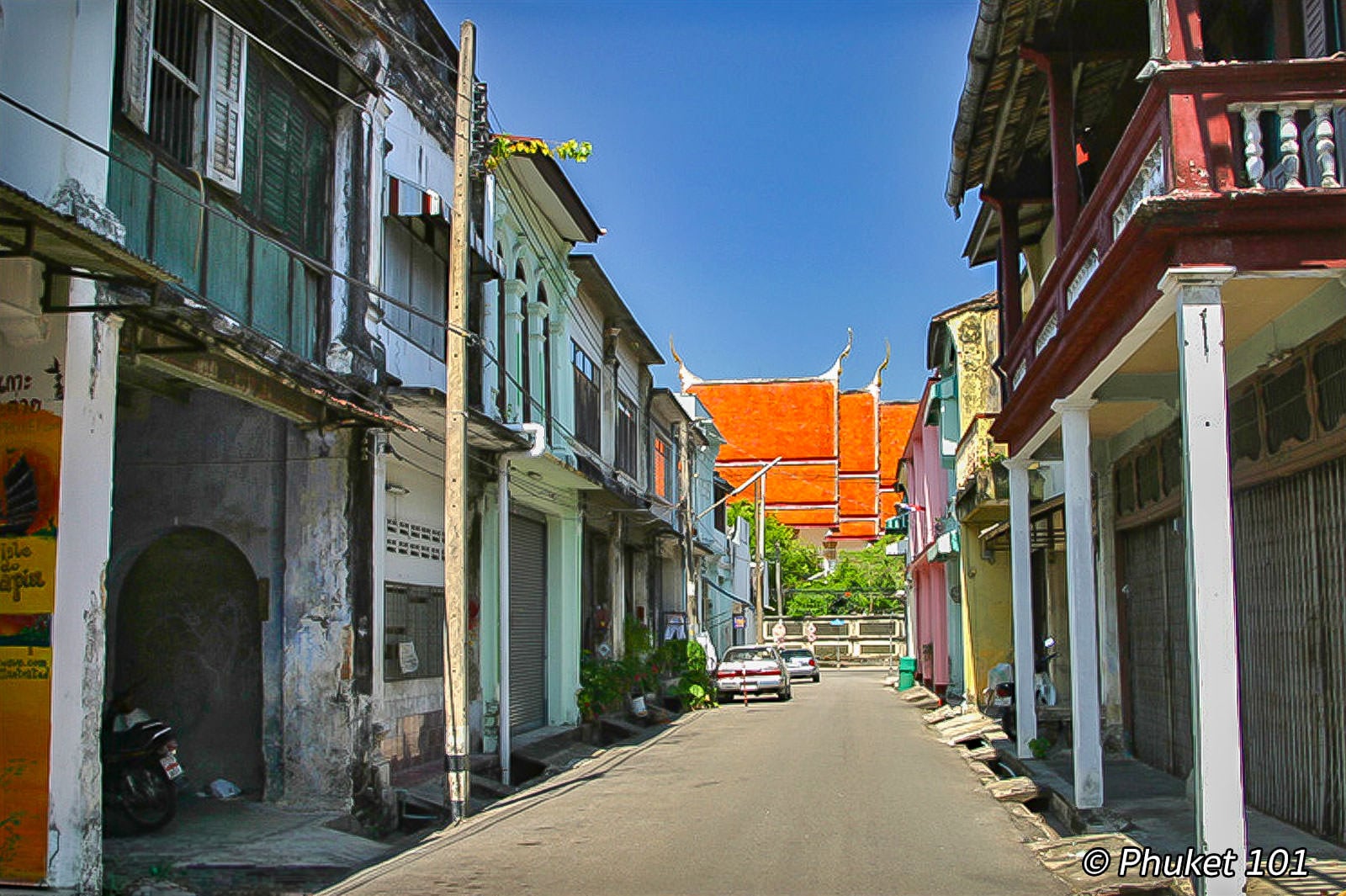 Soi Romanee in Phuket Town, 30 years ago