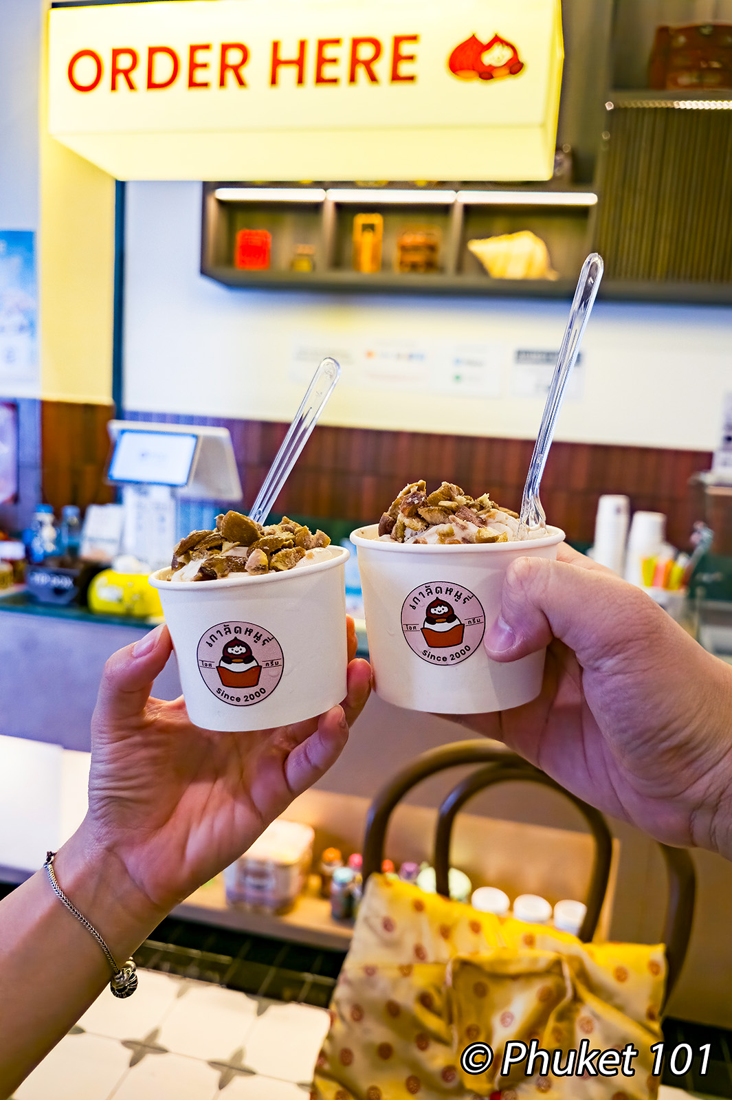 Nuury Chestnut Ice Cream in Song Wat Road