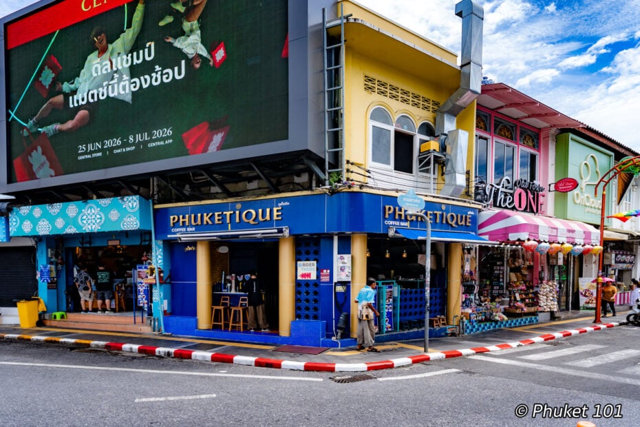 Phuketique Coffee Bar in Phuket Old Town